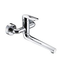 Wall-mounted mixer tap NEVA: 133400chromed metalkitchen2-hole