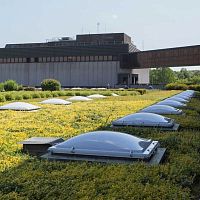 Polycarbonate dome for natural lighting VELA SERIESmethacrylatecurvedfor sloped roofs