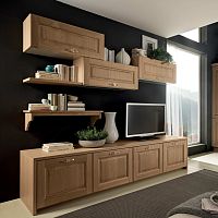 Traditional TV cabinet BOLGHERI solid wood