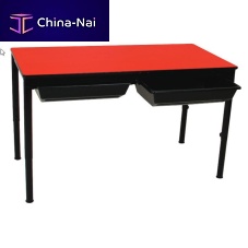 Table with storage compartment OXFORD DUALcontemporarysteellaminate
