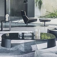 Contemporary coffee table DORVANmarbleiroko baserectangular