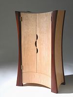 Original design wardrobe FIRELAND FLOW BUTSUDANwoodenwith swing doors