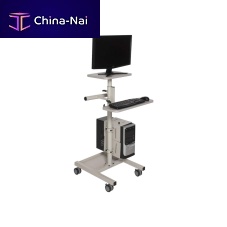 Contemporary computer table BASIC FUSION single columncommercial