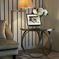Contemporary side table OTTOLINEglassmarblemetal base