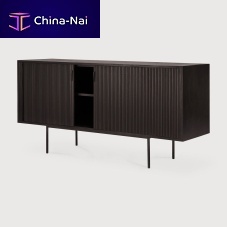 Contemporary sideboard Roller Maxteakmahoganywith swing doors