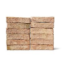 Solid brick 3.1.10 LIGHT YELLOWembossedwall-mountedhandmade