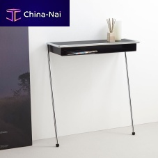 Contemporary sideboard table LOLAsheet steelchromed metalrectangular