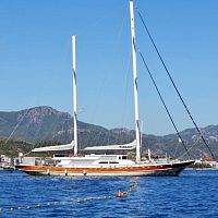 Cruising sailing super-yacht Minalliwheelhouseketch