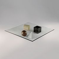 Original design coffee table METAFORA glasssquarehome