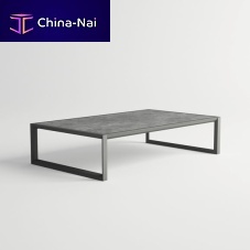 Contemporary coffee table NUBESHPLaluminum baserectangular