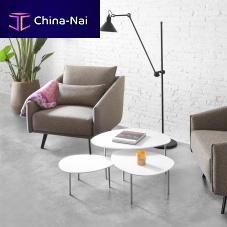 Contemporary nesting tables ECLIPSEwalnutashnatural oak