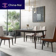 Contemporary dining table L12wood veneerwood veneer baserectangular