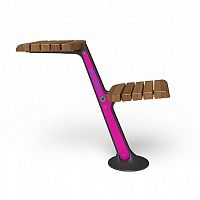 Contemporary table and bench set USB WAGTAILwoodenmetaloutdoor