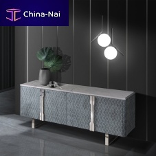 Contemporary sideboard DIAMONDwoodenmetalmarble