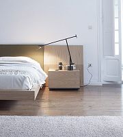 Contemporary bedside table LAUKIwoodenwooden baserectangular