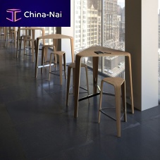Contemporary high bar table TREwoodenfor barfor restaurant