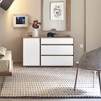 Contemporary chest of drawers CLARIONlacquered woodrectangular3-drawer