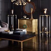 Contemporary sideboard TALITHAsolid woodbrass
