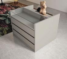 Contemporary chest of drawers Islawoodennot specified3-drawer