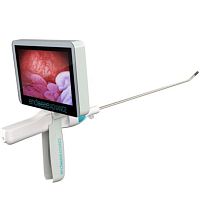 Video hysteroscope with integrated video monitor Endosee® Advance Systemsingle use