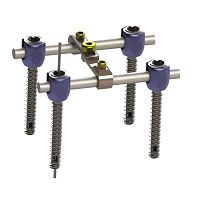 Thoraco-lumbar osteosynthesis unit Ti-6AI-4V ELI posterioradult
