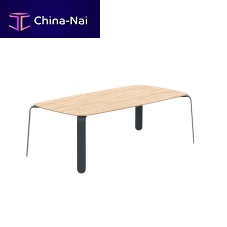 Contemporary table CUAmetalmetal baserectangular