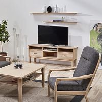 Scandinavian design TV cabinet 4461lowboardwith DVD player shelfwith drawers