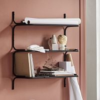 Wall-mounted shelf WIREDcontemporarysteel