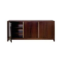 Contemporary sideboard VFU801solid woodwith shelfwith swing doors