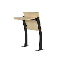 Contemporary table DESK R1woodensteelsteel base