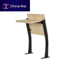 Contemporary table DESK R1woodensteelsteel base