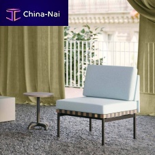 Contemporary side table Unifylacquered MDFpowder-coated steel baseround