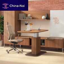 Contemporary desk FLUXlaminated woodwalnutcherrywood