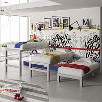 Pull-out bed 323singlecontemporarychild's
