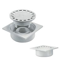 Polypropylene floor drain for showersquare