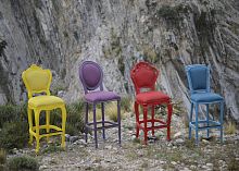 New Baroque design bar stool 764Dwoodenoutdoorgarden