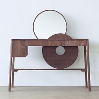 Contemporary dressing table SUNRISE oak