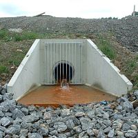 Reinforced concrete head wall SPILLWAY OUTFALLprecast