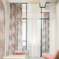 Upholstery fabric GOSSIAN : GWENDOLINEfor curtainfloral patternFR polyester