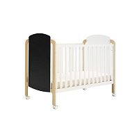 Contemporary baby bed WILLIAMSBURGon castersbeechvarnished wood