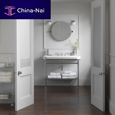 Chrome washbasin stand Metallo 100glass