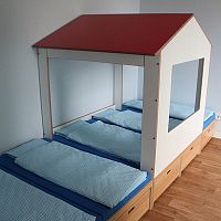 Loft bed SLEEPING PODESTsinglecontemporarychild's