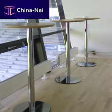 Contemporary high bar table TRAINstainless steelroundcommercial