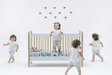 Contemporary baby bed wooden