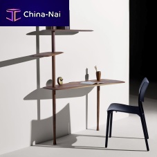 Wall-mounted desk free-standingcontemporarywalnut