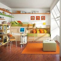 Bunk bed PLATONEsinglecontemporarychild's unisex