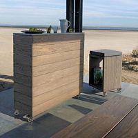 Contemporary bar cabinet oakbluestoneoutdoor