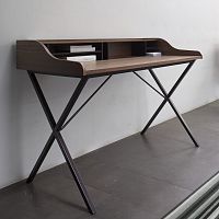 Free-standing desk URSULINEcontemporarylacquered woodstraight