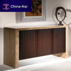 Contemporary sideboard ESPRESSO woodenstonewith swing doors