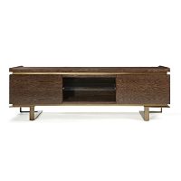 Contemporary TV cabinet PRINCETONlowboardwoodenglass